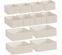 AZIDWERYQ 12pcs Drawer Organizer Vêtements, organisateur de vêtements pour bébé empilable pliable, économe d'espace et multifonctionnel pour la pépinière, la chambre, le placard bébé
