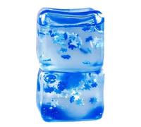 AZIDWERYQ 2 Pièces Glaçon Fidget Jouet Soulagement du Stress Exquis Flocon De Neige Glaçon Boule Anti-Stress Flexible Portable Fidget Squeeze Jouet pour Enfants, Adultes