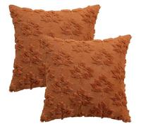 AZIDWERYQ 2pcs Couvre-oreillers d'automne 18 x 18 Pouces Maple Leaf Match Throw Covers, taies décoratives pour la fête de Thanksgiving Sofa Couch Decor Fall Throw