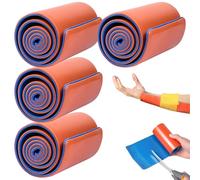 AZIDWERYQ Attelle de premiers secours 4 pièces, attelle de Combat d'urgence 4.3x18.1, plaque en aluminium intégrée, pour le sport, la maison, les premiers secours, les animaux compagnie