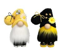 AZIDWERYQ Bee Day GNOME Bumble Bee Faceless Doll Plux Nwarf Elf Doll Ornement Decoration pour la Ferme Ferme Desktop Spring 2pcs Honey Planche naine