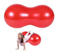 AZIDWERYQ Boule de cacahuète, Balle de Yoga Gonflable en PVC 35 x 18 Pouces pour la Grossesse avec Pompe, équipement Fitness Anti-éclatement sûr pour la Maison, la Salle Sport, la Grossesse