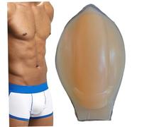 AZIDWERYQ Bulge Enhancer Men 3D Profilé en Silicone Souple Bulge Enhancer Auto-Adhésif Améliorer Tasse Soutien Invisible Confortable pour Maillots De Bain, Maillots De Bain, Slip Cup