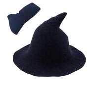 AZIDWERYQ Chapeau de sorcière Halloween Wide Brim Costume de cadour pointu