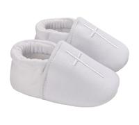 AZIDWERYQ Chaussures de bébé Blanches Coton Coton Chaussures de baptême Respirantes pour bébés Filles Taille 3 Nouveau-né