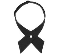 AZIDWERYQ Cravates pour Femmes, nœud Papillon croisé réglable, Uniforme Scolaire, Cravates pré-croisées Noires pour Le Cou des Filles, nœud Papillon Occidental pour emplois