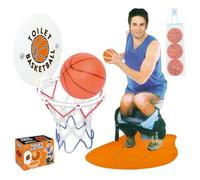 AZIDWERYQ Ensemble de Cerceau de Basket-Ball à Ventouse, Mini Cerceau et balles Basket-Ball créatifs, Toilettes, Salle Bain, Jeu décompression intérieur, Jouet Amusant, Cadeaux pour Enfants, Adultes