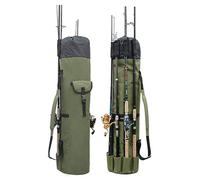 AZIDWERYQ Étui pour Canne à pêche en Tissu Oxford 600D, capacité, Sac de pêche pour 5 Cannes, étui étanche pour Canne à, Porte- Debout Multifonctionnel pour l'extérieur