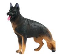 AZIDWERYQ Figurines de Chien, Figurines d'animaux de Ferme, Figurine réaliste Berger Allemand, Accessoires Jardin féerique, Chien pour Projet Scientifique, décoration gâteau d'anniversaire pour enfan