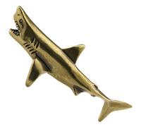 AZIDWERYQ Figurines de Requin 2, 6 x 1, 2 Statue de Requin réaliste en Laiton, Jouets éducatifs d'animaux Marins pour Enfants, Figurines d'animaux décoratives pour la Maison, Jouets Bureau