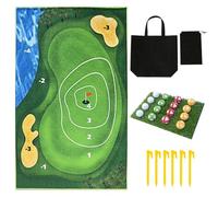 AZIDWERYQ Jeu de Golf Chip It, Jeu de Golf décontracté Chip It, Tapis Collant antidérapant 47 x 71 Pouces, Jeux d'arrière-Cour pour Adultes et Enfants à l'intérieur et à l'extérieur