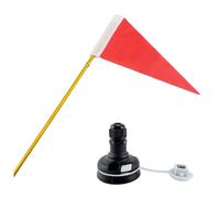 AZIDWERYQ Kit de Base de Poteau Drapeau sécurité pour canoë, Support Piste Drapeau Kayak pour Bateau, Yacht, canot, Accessoires Bricolage