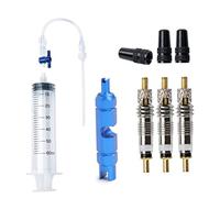 AZIDWERYQ Kit d'injecteur de Mastic Tubeless, Outil de Retrait Noyau Valve, Capuchon Valve pour la réparation pneus vélo, injecteur Cyclisme