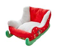 AZIDWERYQ Lit de Noël pour Chien, 23, 6 x 15 x 11 cm, lit de Noël en Peluche pour Chat, nid Festif pour Animal Compagnie, Chaton Vacances, Chiot endormi apaisant pour Petits Chiens