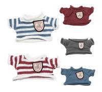 AZIDWERYQ Lot de 5 vêtements pour Ours en Peluche, Pull Ours, vêtements en Peluche adaptés aux en de 6 à 8 Pouces, Animal en Mignon pour Bricolage, poupée Jouet