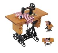 AZIDWERYQ Machine de Couture de poupée 1:12 Modèle Simulation Miniature à échelle Classique décoratif Bricolage Dollhouse Furniture Photography Supplies