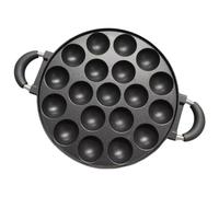 AZIDWERYQ Mini crêpière antiadhésive avec 19 moules, poêle à œufs avec poignée Anti-brûlure pour cuisinières à gaz, Induction électrique en céramique