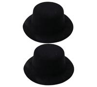 AZIDWERYQ Mini Haut-de-Forme 2 pièces 5x2 Pouces Petit Haut-de-Forme en Peluche Petits Mini Chapeaux adaptés au Bricolage pour l'artisanat, Chapeaux poupée, Animaux Compagnie, Bouchons bouteill