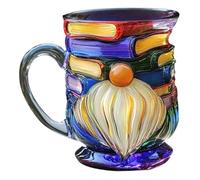 AZIDWERYQ Mug de livre peint en 3D 5.1 Résine, Unique coloré du Père Noël Book Mug pour le bureau de l'école à domicile Christmas Halloween Santa