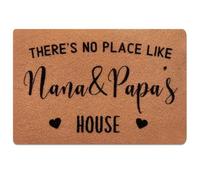 AZIDWERYQ Paillasson 40, 6 x 61 cm, il n'y a Pas de Place comme Nana & Papa's House, Tapis d'entrée, antidérapant, Absorbant, Lavable, paillasson idéal