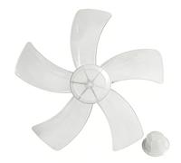 AZIDWERYQ Pales de ventilateur de rechange à 5 pales, ventilateur refroidissement silencieuses 12 pouces pour ventilateurs sol, table et muraux - Blanc transparent