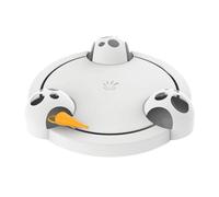 AZIDWERYQ Plateau tournant pour Chat, Jouets pour Chat, Rebond Rotatif interactif, Cache-Cherche, Souris, Planche à gratter, Plaque d'amusement électrique