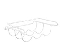 AZIDWERYQ Réfrigérateur à vin pour 3 Bouteilles, Porte-vin Robuste en Fer pour Le réfrigérateur, Stable et sans Glissement ondulé pour Le, Espace de Sauvegarde du Porte-Bouteille pour -boute