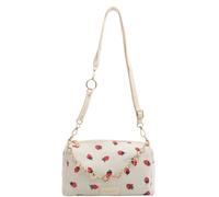AZIDWERYQ Sac à main fraise, sac à main Kawaii de capacité, sacs bandoulière mignons avec bandoulière réglable, fourre-tout en velours côtelé fermeture éclair pour le travail et les voyages