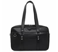 AZIDWERYQ Sac d'école japonais en PU, sacoche à bandoulière avec fermeture éclair, fourre-tout en cuir pour femmes et filles