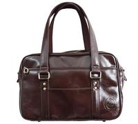 AZIDWERYQ Sac d'école japonais Pu Zippered Brown Messenger Sac avec poignée et amortisseurs amovibles à main pour les femmes Japonais