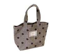 AZIDWERYQ Sac fourre-tout mignon pour fille sac à main en velours côtelé avec petit point à provisions de style rétro Bento déjeuner pour fille 30 * 21 * 10 sacs main en velours côtelé gris