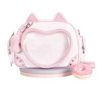 AZIDWERYQ Sac Ita Cat, sac à dos chat Kawaii avec sangles réglables en forme d'affichage d'épingle Ita Bag Y2k à main mignon pour filles affichage 'épingle