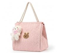 AZIDWERYQ Sacs à couches pour bébé, sac à couches brodé lapin de capacité avec charme mignon, fourre-tout de rangement multifonction pour biberons, lingettes et jouets sac pour bébé