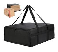 AZIDWERYQ Sacs à Pizza pour Livraison de la Livraison de la Pizza à 20x20x6 Pouces avec Fermeture Fermeture éclair et Manche pour extérieur, Pique-Nique et Plus,