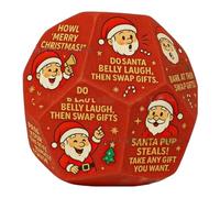 AZIDWERYQ Santa Swap Cadeaux Exchange Dice Hilarant Funny Christmas Games Stocking Stuffers Party Favors for Family Night Holiday Party Christmas Dice