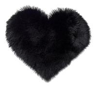 AZIDWERYQ Tapis en Forme de Coeur, Tapis Coeur Doux et Confortable 12x16 avec Support antidérapant, Carpets de Sol d'amour Moelleux décoratifs pour Le Salon et la Chambre