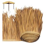 AZIDWERYQ Toit de chaume pour Bar Tiki, 39, 4 x 19, 7 Pouces, Toit d'herbe de cabane Tiki découpable, chaume en Plastique réaliste pour Jardin, Patio, couvertures Parapluie, clôture, Rouleau décora