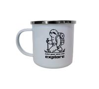 AZIMUT OUTDOOR - Popote et vaisselle - Mug Emaille Take Time To Explore - Assiette - Verre | Azimut Outdoor