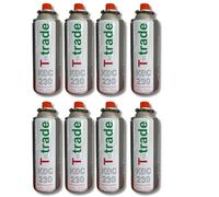 AZIMUTHBRICO Bouteilles de gaz gaz Butane Multipack 8 Pièces 250 Grammes Feux Camping Maison