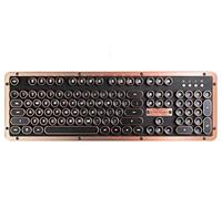 AZIO, Retro Classic, R.C., Clavier mécanique Bluetooth Artisan, look vintage avec disposition du Royaume-Uni