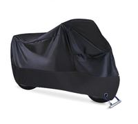 AZITS Housse Moto pour Yamaha Tricity 300 Tricity300,Bâche Moto Ourlets Élastiques,Stockage Extérieur Moto Couverture étanche Housse de Protection,A/Black-XXXXL