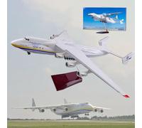 AZIZAT 16,5" 1 : 200 Antonov AN-225 Modèle Jet Grands modèles d'avion à Collectionner en résine moulée sous Pression Modèle d'avion de Transport pour Cadeau de Collection