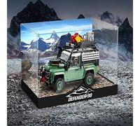 AZIZAT Vitrine en acrylique transparente pour Lego 10317 Classic Land Rover Defender 90 Building Model (boîte de rangement uniquement)