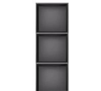 AZJJDP Niche en Acier Inoxydable 304, Double cloison, Finition encastrée, étagère de Douche/Salle de Bain, Convient pour Salon, Jardin, Cuisine, lieux publics, Noir - 32 x 32 cm, Noir, 90 x 28 cm