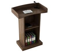 AZJJDP Pupitre Blanc réglable sur Pied - Pupitre pour églises, écoles, Mariages, Utilisation intérieure/extérieure. Comprend Un Support pour Ordinateur Portable/Livre. Idéal pour Les présentations.