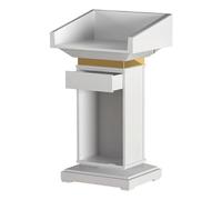 AZJJDP Pupitre Robuste avec tiroir et Rangement - Idéal pour Les présentations et Discours dans Les églises, Les écoles et Les hôtels - Pupitre Stable pour Un Usage Professionnel