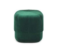 AZJJDP Velvet Round Stool for Living Room and Bedroom Dark Green 16x16x18inch Soft Padded Footstool Rest and Extra Seat