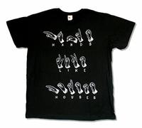 AZKvvKL Adult Hands Like Houses Sign Language Black Slim Fit White Yellow Black Red Mens Women T T-Shirts à Manches Courtes 100% Cotton (X-Large)