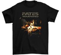 AZKvvKL adver New Inspired Fates Warning Parallels Cotton Black Unisex T-T-Shirts à Manches Courtes V696(X-Large)