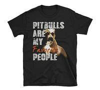 AZKvvKL Grunge Style Pitbulls are My Favorite People Short-Sleeve Unisex Pitbull T-T-Shirts à Manches Courtes(Medium)